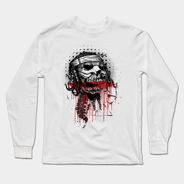 Pirate Long Sleeve T-Shirt by manuvila